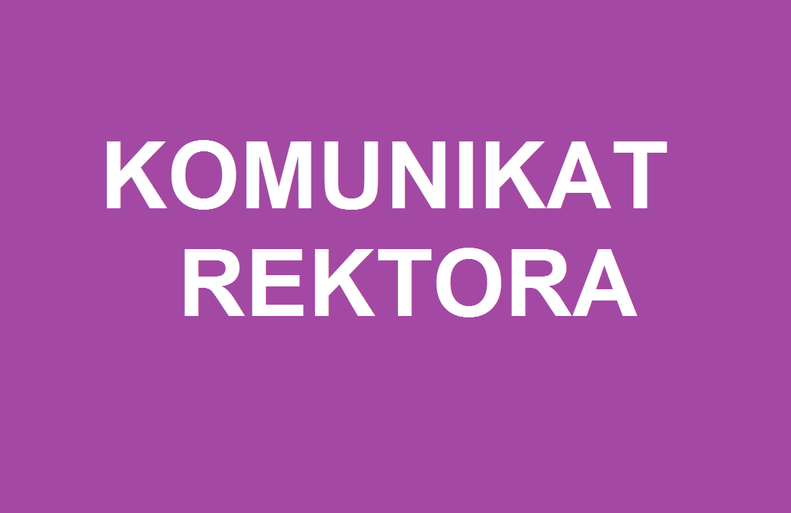 Komunikat rektora - godziny rektorskie