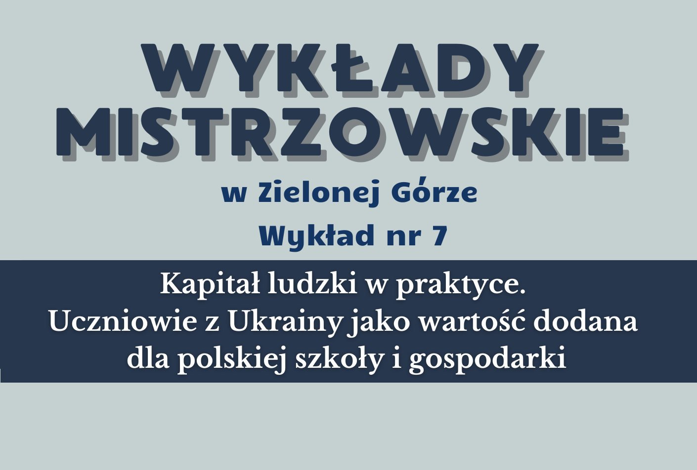 Wykład mistrzowski - prof. Joanna Senyszyn